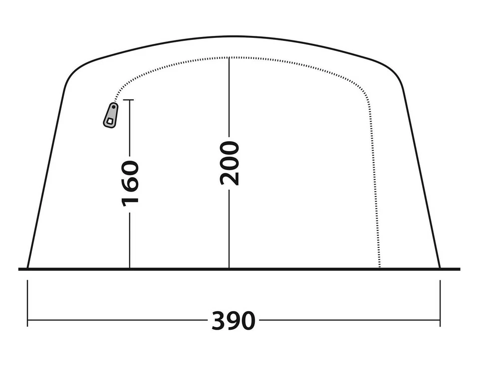 Aufblasbares 6-Personen Zelt Outwell Parkdale 6PA – Familienzelt - Bild 4 von 4