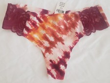 NWT Victoria's Secret Pink No Show Seamless Thong Pink Multicolored S/P
