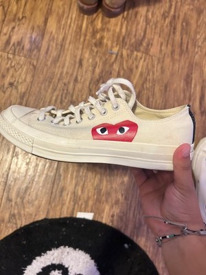 Size 8.5 - Comme des Garçons Play x Converse Chuck 70 Low Milk