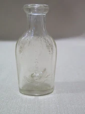 Vintage cork top glass medicine bottle Whitehurst Baltimore Maryland iridescent