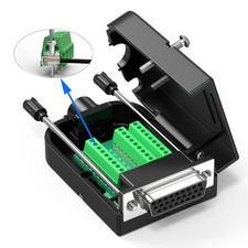 DB26 Female Adapter To PCB Terminal Signals Module Breakout Board Connector
