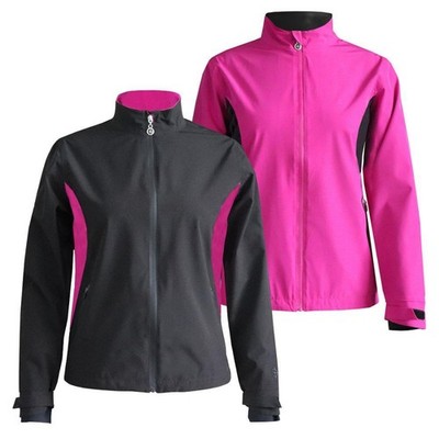 Damen Wasserdichte Jacke Island Grün Regenmantel Golf Stretch Winddicht Outdoor