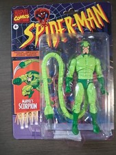 marvel legends scorpion retro card spider man