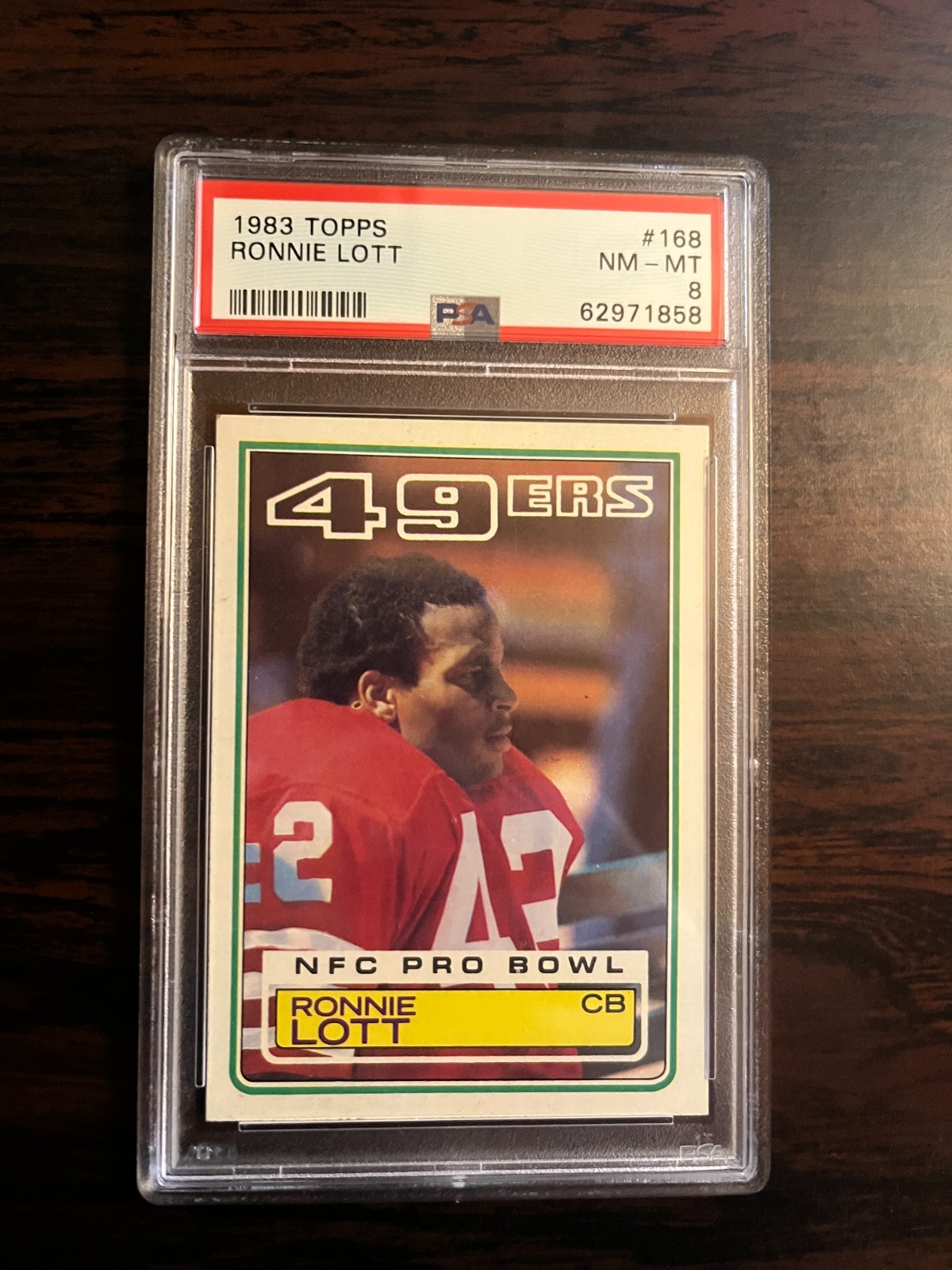1983 TOPPS #168 RONNIE LOTT PSA 8 - Free Shipping