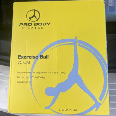 ProBody Pilates Exercise Ball - Multiple Sizes Gym Grade Balance Ball for Fit...