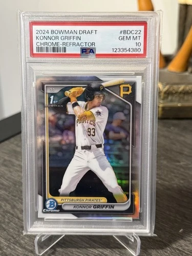 2024 Bowman Draft - Chrome Konnor Griffin #BDC-22 Refractor (RC) PSA 10 Gem/MT