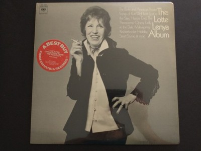 The Lotte Lenya Album 2 LP GF Columbia OG Songs of Kurt Weill MG 30087 SEALED