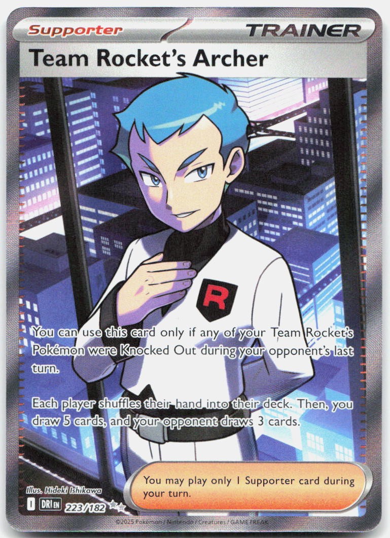 Team Rocket's Archer DRI 223/182 Holo