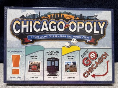   CHICAGO-OPOLY Board Game Celebrating The Windy City, Sealed Box