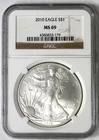 2010 American Silver Eagle - NGC MS69 - Brown Label !!