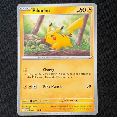 Pikachu 25/165 Common SV: Pokemon 151 Pokemon TCG