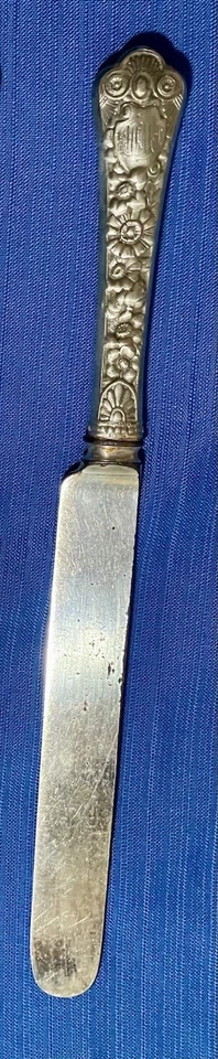 Cuchillo de Cena Gorham Cluny Plata Esterlina 105/8" Romo Hueco con Refuerzo Original Foto 2 de 4