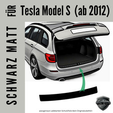 Ladekantenschutz Lackschutzfolie für Tesla Model S  (ab 2012)  schwarz