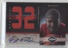 2010-11 Panini Limited Jersey Numbers Signatures /99 Ed Davis #13 Rookie Auto RC