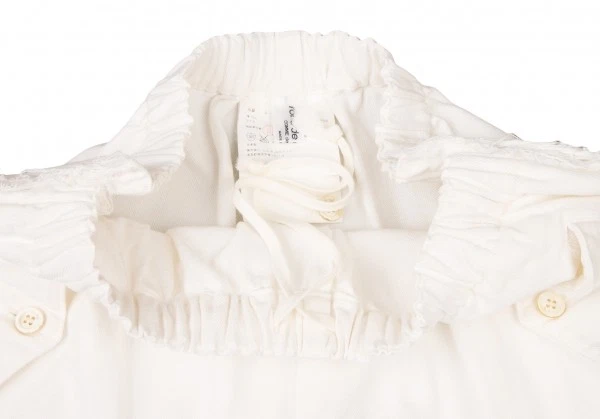 robe de chambre COMME des GARCONS Cotton Herringbone Cut-off Pants Size S-M(K... - Image 3 of 4