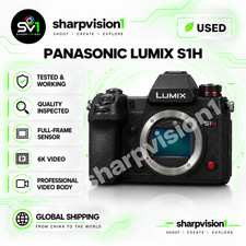 Used Panasonic Lumix S1H 24MP Full Frame 6K24 4K60 10bit V-Log Body Only