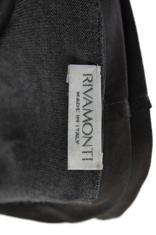 Cárdigan tejido rivamonti para mujer frente abierto gamuza gris lana pequeño Foto 4 de 4