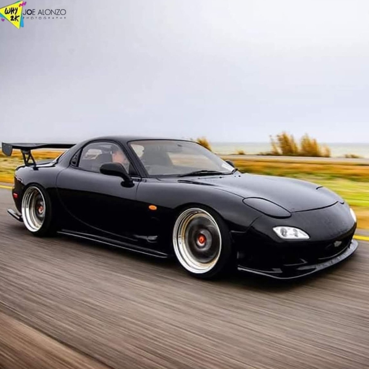 Fatlace RX-7 ブラックボディ For Mazda RX-7 1993-1995 KBD 37-6629 JDM Style Body Kit Unpainted