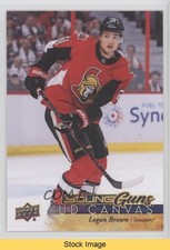 2017-18 Upper Deck UD Canvas Young Guns Logan Brown #C92 READ u6t