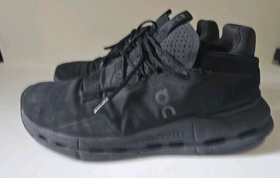  On Cloudnova 2 mens all-black athletic training running Shoes Size 10.5 Men s