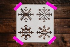 Reusable Snowflake Winter Design Wall Art Stencil - StencilAir
