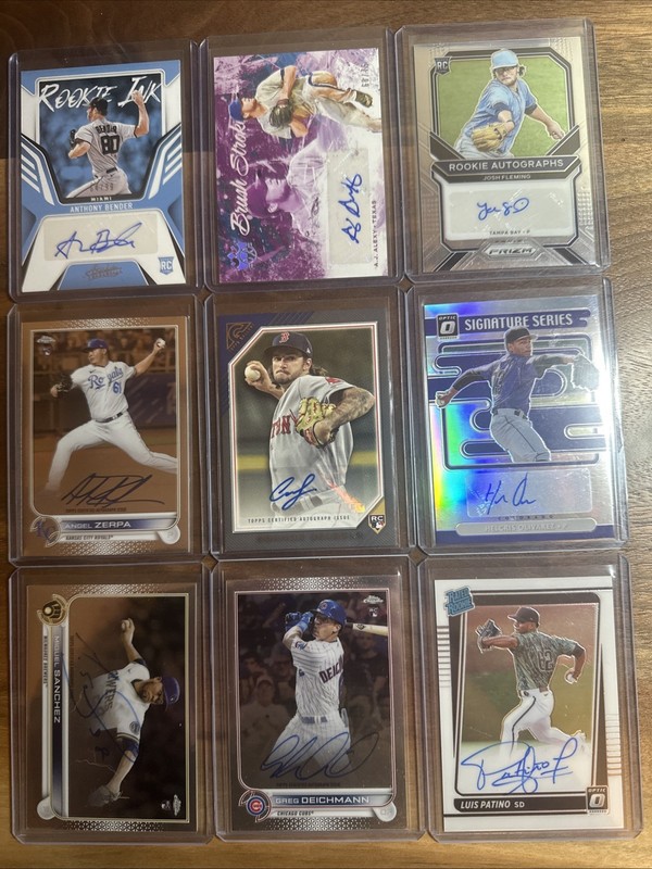 2021-2022 Panini Donruss Topps Chrome Lot Of 9 Autos Rookies 2 Numbered