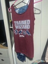HARRY POTTER  Girls Active Wear Leggings/ Top Burgundy/blue Age 13/14 Yrs