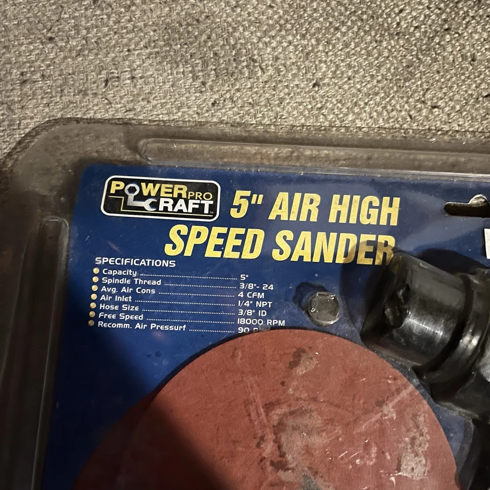 Power Pro Craft 5” Air Speed Sander - Image 4 of 4