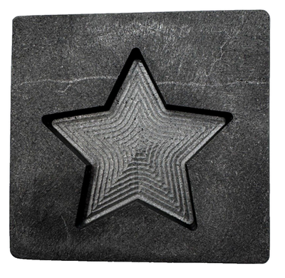 #ad Graphite Ingot Mold for Casting 5 oz Gold Star $25.95