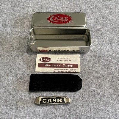 2007 Case XX USA 62154 SS Johnny Cash Tiny Trapper Pocket Knife Mint In Tin