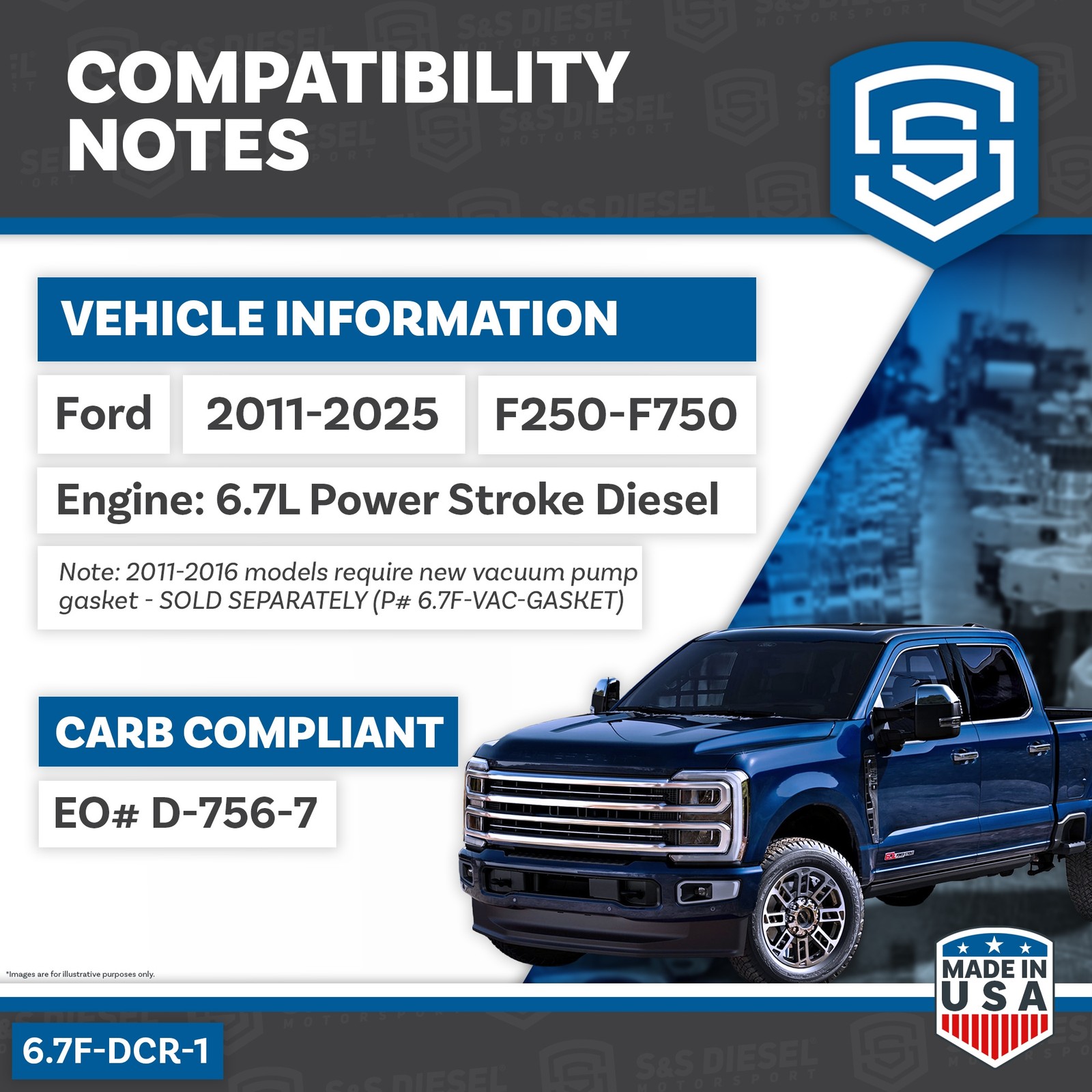 S&S Diesel CP4 to DCR Conversion Kit for 11-25 Ford F250 F350 6.7L ...