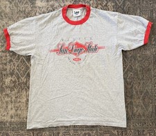 VTG San Diego State Aztecs Ringer T Shirt XL Lee Sport 90s SDSU Script USA Made