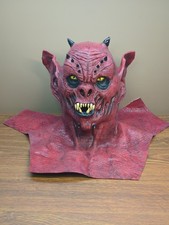 Red Devil Demon Costume Mask Horror Halloween Party Cosplay Prop for Adults