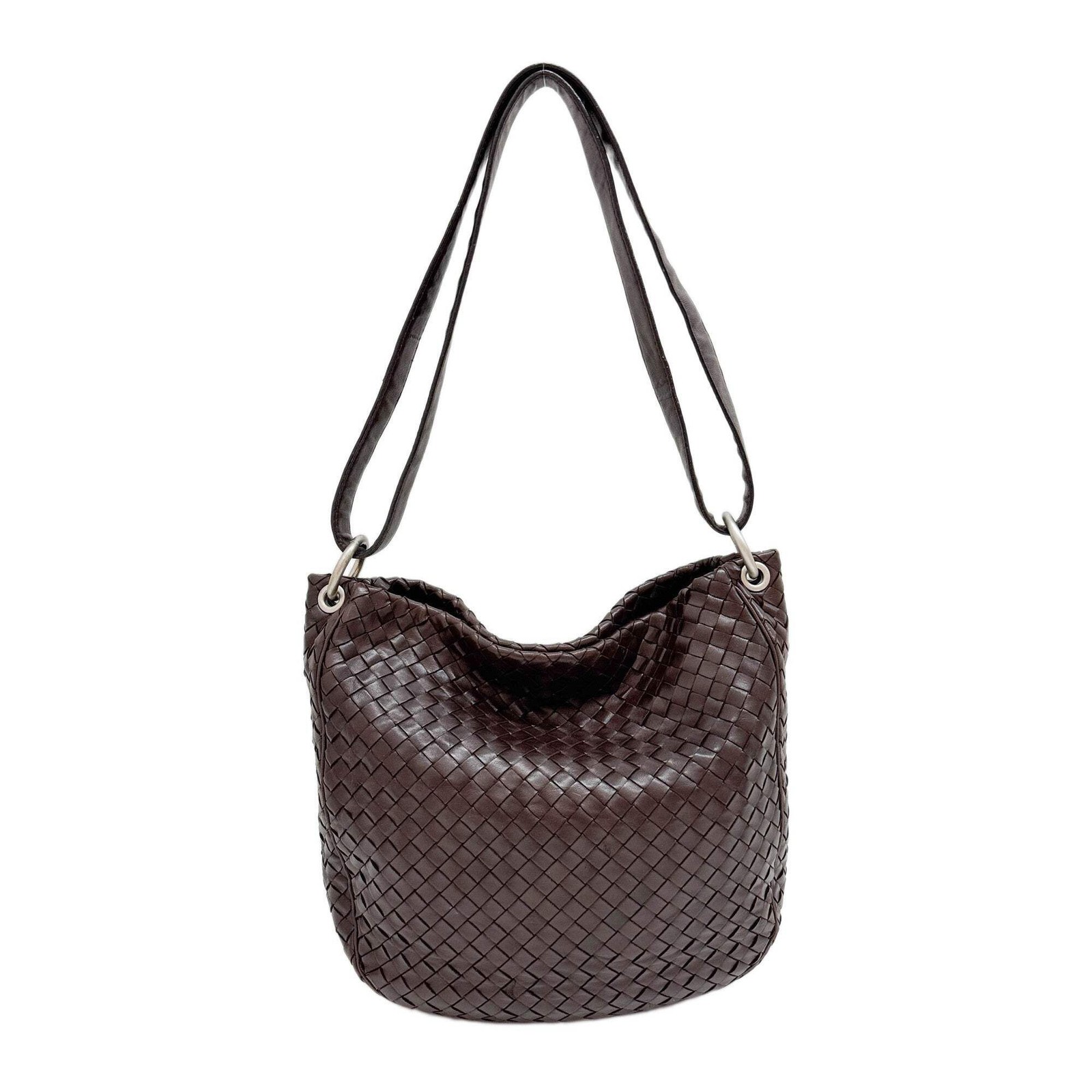 BOTTEGA VENETA Intrecciato Brown Leather Hobo Bag thumbnail 2