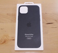 Genuine Apple iPhone 14 Plus Silicone Case w/ Magsafe Midnight Black NEW Sealed