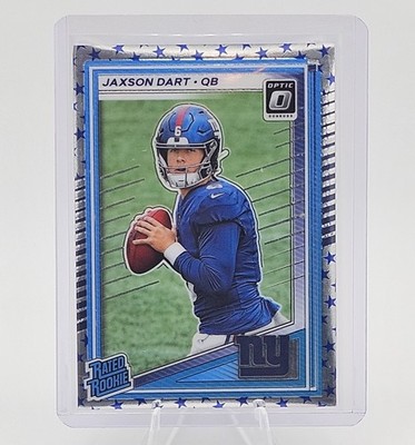 Jaxson Dart Stars 2025 Donruss Optic Rated Rookie Stars Emoji Prizm #273 SP RC