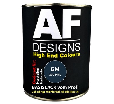 500ml Autolack für GeneralMotors 20U144L Pacific Blue Perl  Autolack Spritzferti