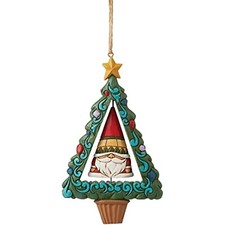 Jim Shore GNOME FOR THE HOLIDAYS Rotating Tree Hanging Ornmt Heartwood Creek NEW