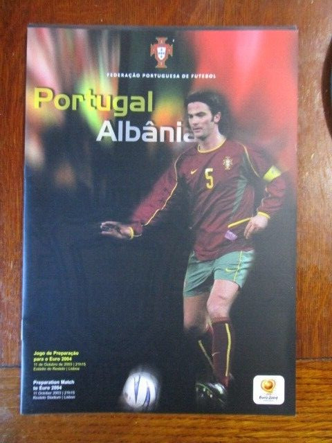 A Rare Portugal Albania program CR7 2003 Cristiano ROnaldo Rookie NO USA SHIP