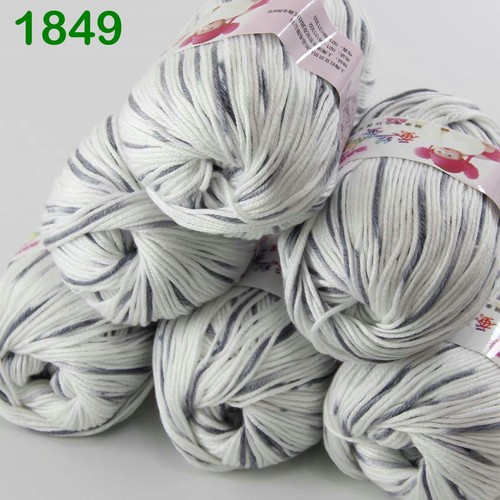 Sale New 6 balls x50g Soft Cashmere Silk Velvet Baby Children Hand Knitting Yarn - Picture 70 of 70