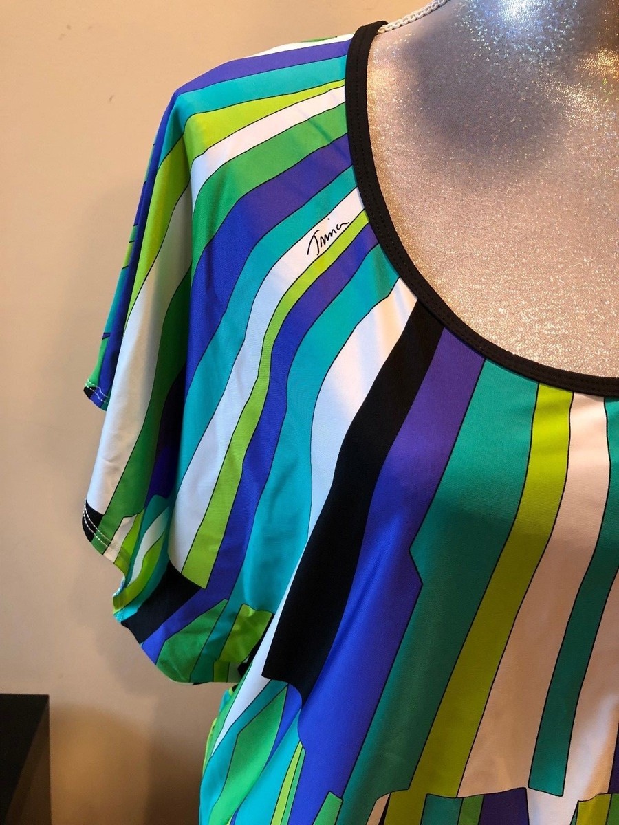 NEW TRINA TURK MULTI COLOR BEACH DRESS SWIM SPA COLLECTION SIZE M COVER UP  | eBay