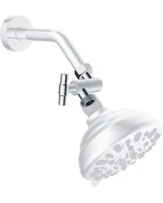 All Metal Shower Head Elbow Adapter,360 °Adjustable Swivel Showerhead Adapter