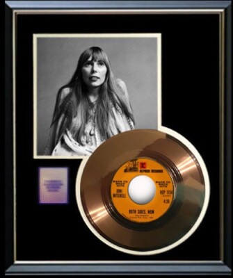 JONI MITCHELL BOTH SIDES NOW 45 RPM GOLD RECORD NON RIAA AWARD 