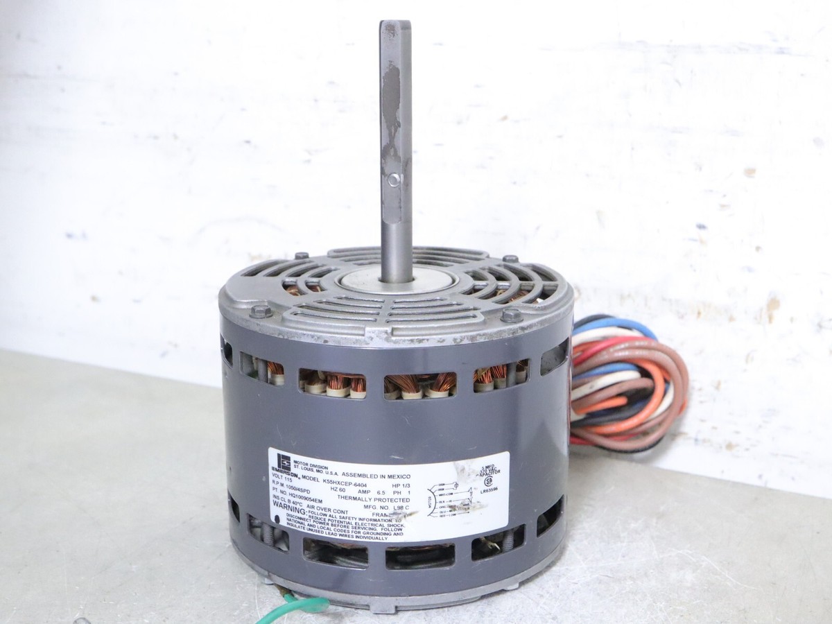 EMERSON K55HXCEP-6404 Furnace Blower Motor 1/3HP 1050RPM 4SPD 115V