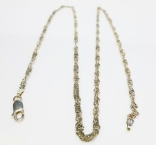 STERLING SILVER CABLE TWIST SPIRAL ITALY MENS WOMENS EXTRA LONG CHAIN NECKLACE