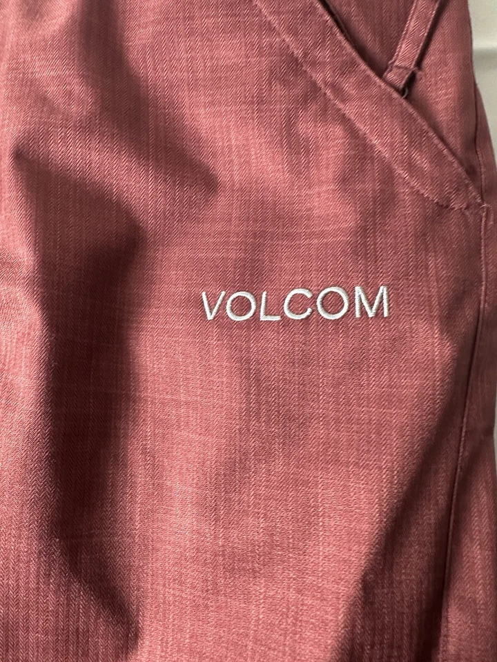 Pantalones de esquí y snowboard Volcom “Freakin Snow Chino” para mujer grandes rojos granate 36x32 Foto 4 de 4