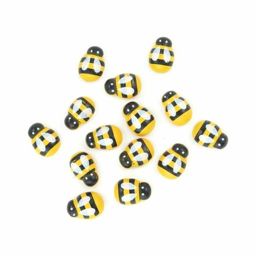 Bumble Honey Bee Fridge Magnets cute strong neodymium painted wood -4 gift boxed - Picture 2 of 6
