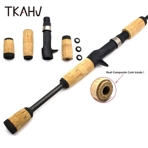 Composite Cork Casting Fishing Rod Handle Reel Seat Repair Rod Grip Replacement eBay