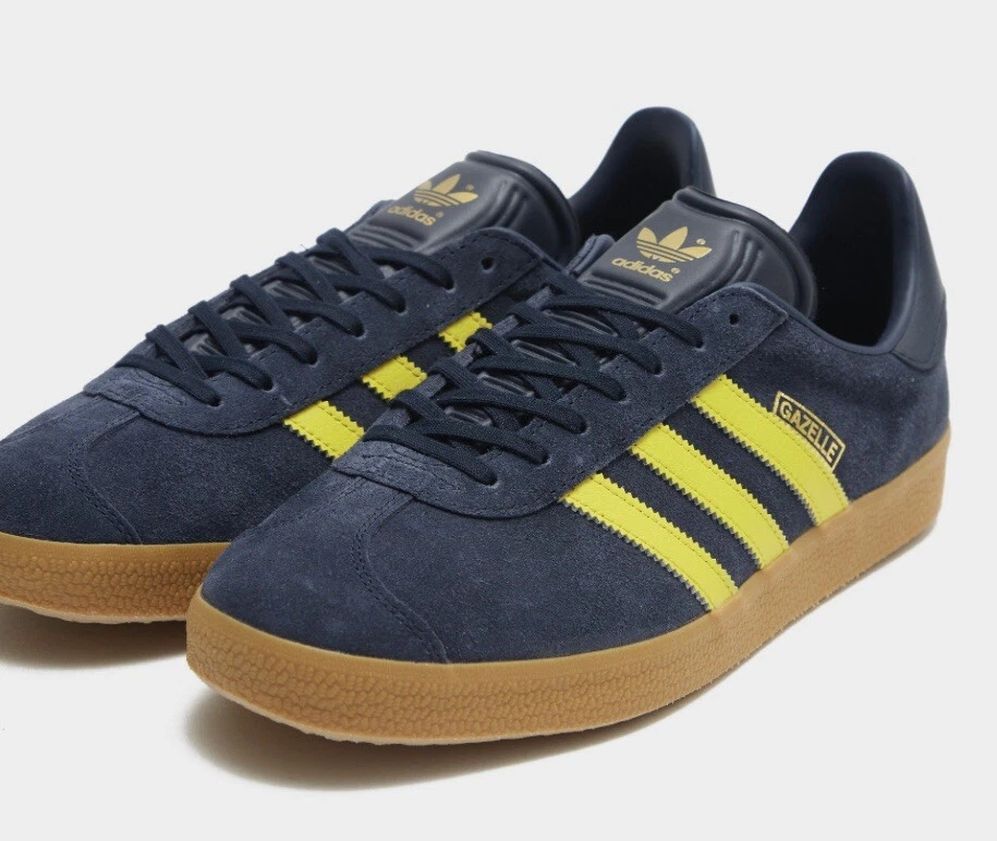 Blue yellow adidas gazelle 2025