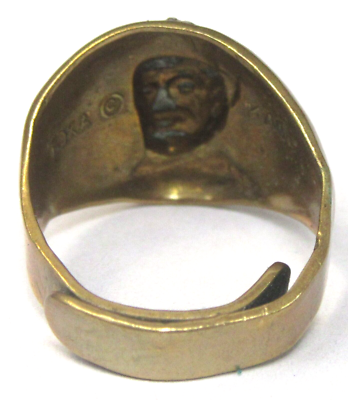 1950 STRAIGHT ARROW PORTRAIT RING w/secret code words Nabisco